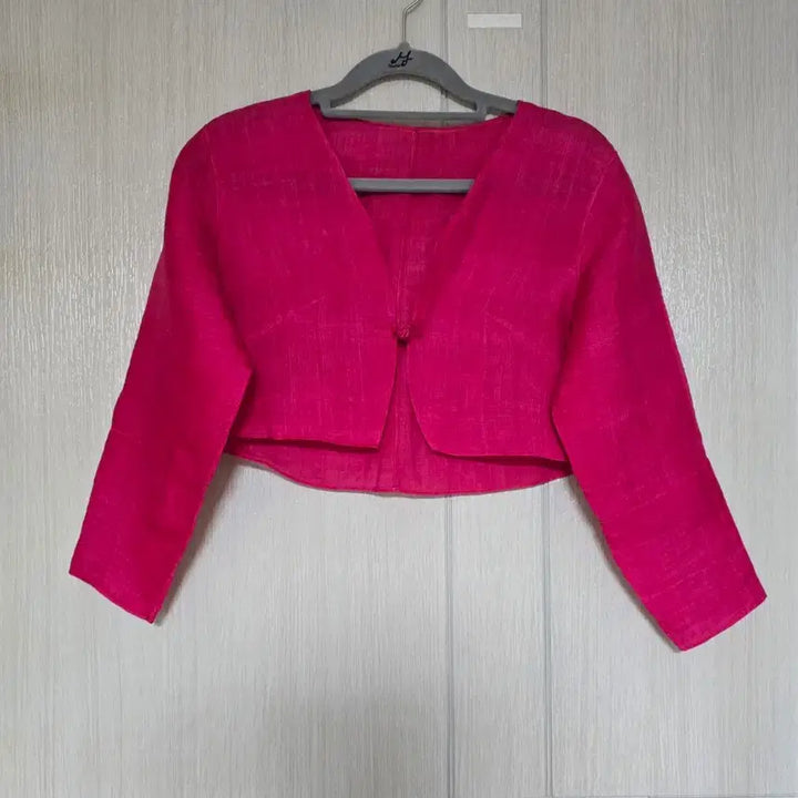 [BUNJANG] Pink Mosi Hanbok Jacket (Size 44-55) / 실측확인/44~55/넘 이뿐 찐분홍 모시저고리