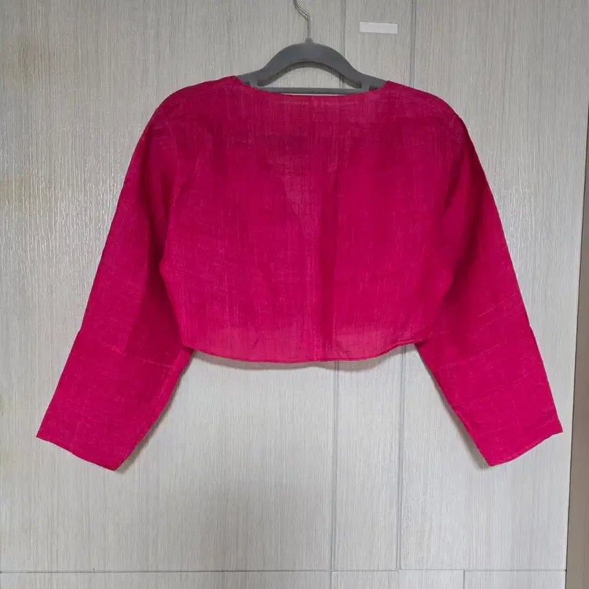 [BUNJANG] Pink Mosi Hanbok Jacket (Size 44-55) / 실측확인/44~55/넘 이뿐 찐분홍 모시저고리