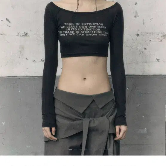 [BUNJANG] Bohemian Seoul Printed Long Sleeve Charcoal / 새상품)보헤미안서울 프린티드 롱슬리브 차콜