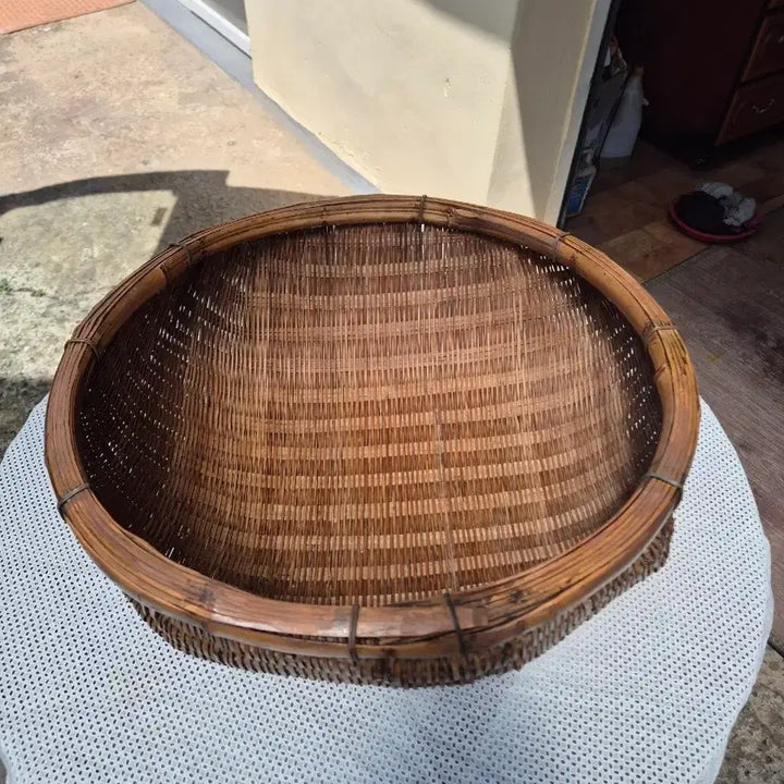 [BUNJANG] 40-Year-Old Bamboo Basket / 40년된 대나무 소쿠리(골동품)