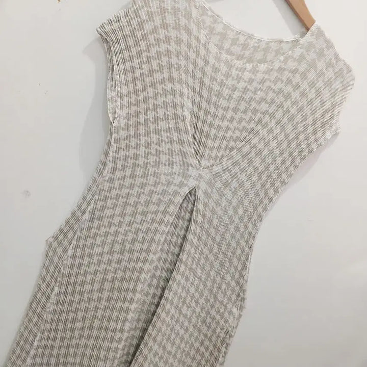 [BUNJANG] SPECCHIO Houndstooth Pleated Dress / 스피치오 하운드투스 플리츠원피스