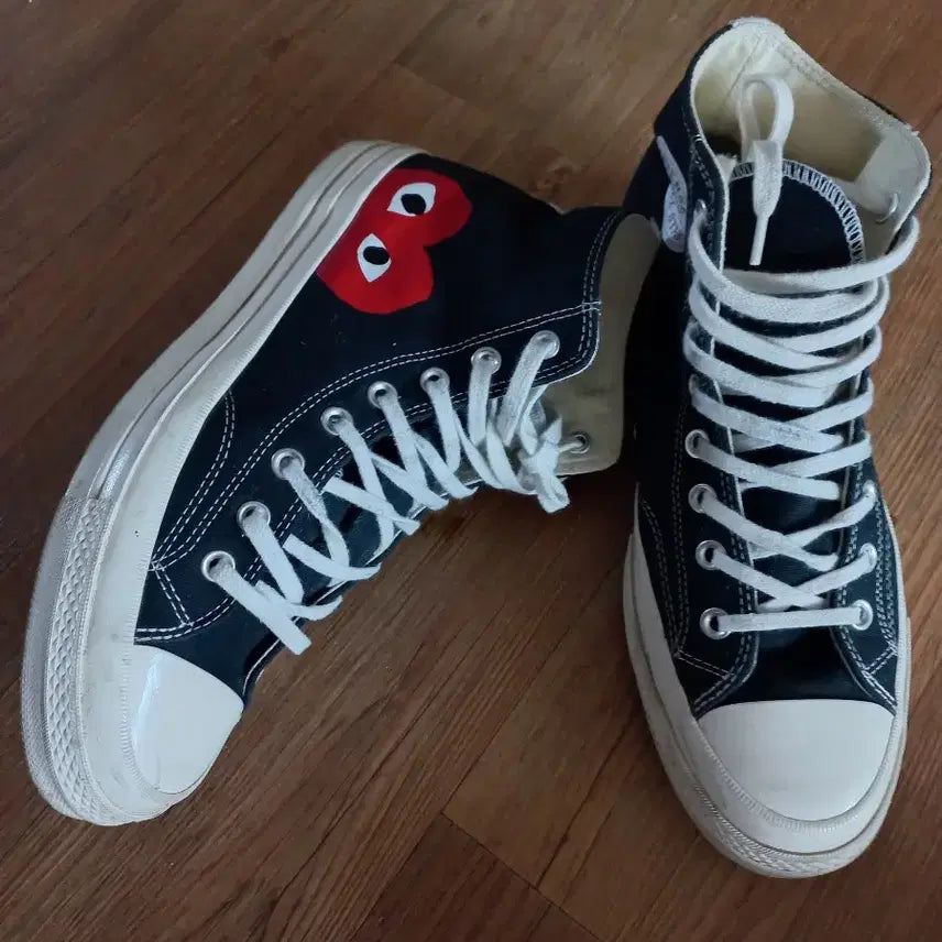 [BUNJANG] Comme des Garçons x Converse Collaboration Sneakers / 콤데와컨버스콜라보 270