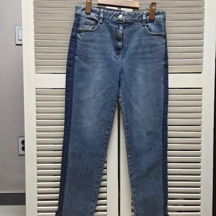 [BUNJANG] KUHO Colorblock Denim Jeans / 구호 KUHO 데님 옆라인 배색 청바지