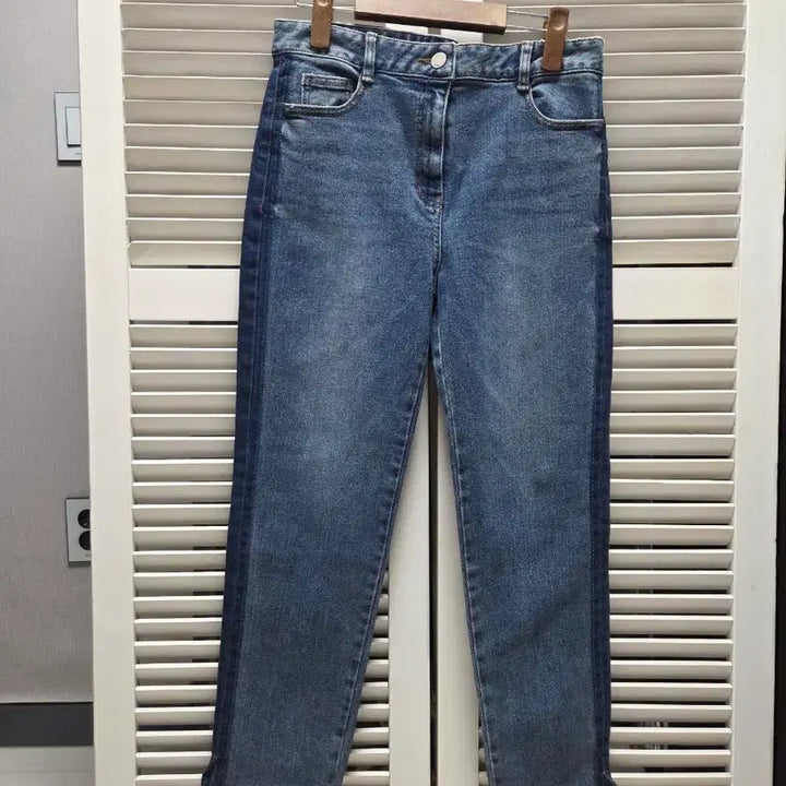 [BUNJANG] KUHO Colorblock Denim Jeans / 구호 KUHO 데님 옆라인 배색 청바지
