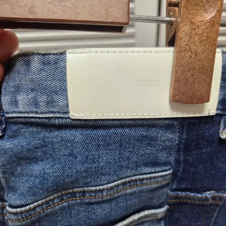 [BUNJANG] KUHO Colorblock Denim Jeans / 구호 KUHO 데님 옆라인 배색 청바지