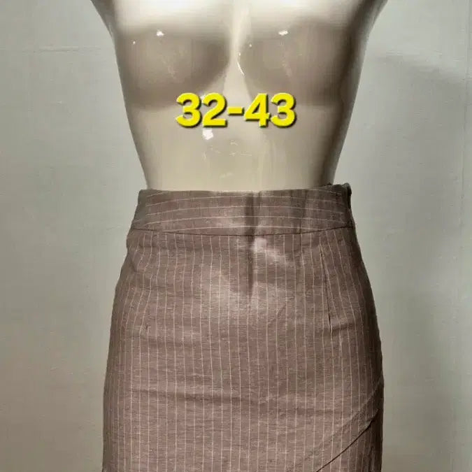 [BUNJANG] Stripe Asymmetrical Mini Skirt / 스트라이프 언발란스 미니 스커트 s ms514-5