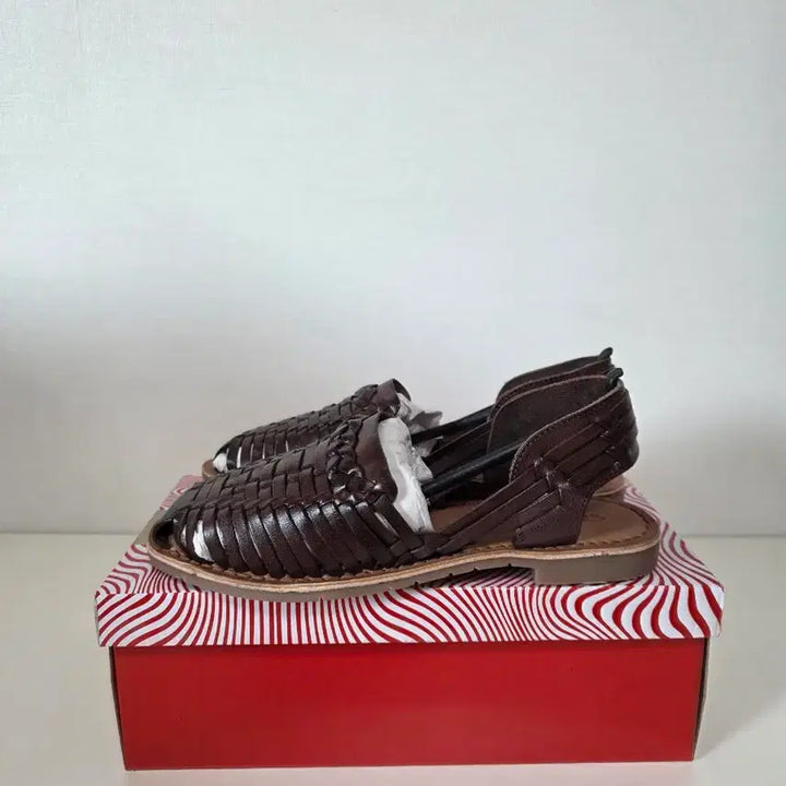 [BUNJANG] Blue Mountain Handmade Leather Sandals Brown / 새거]블루마운틴 핸드메이드 샌들 브라운[230]천연가죽 로퍼/슬립온