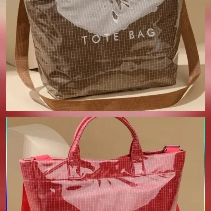 [BUNJANG] Perfect Lily Dot Bag and Shoulder Bag (Brown/Red) / Perfect Lily 도트백 겸 숄더백 (브라운/레드)