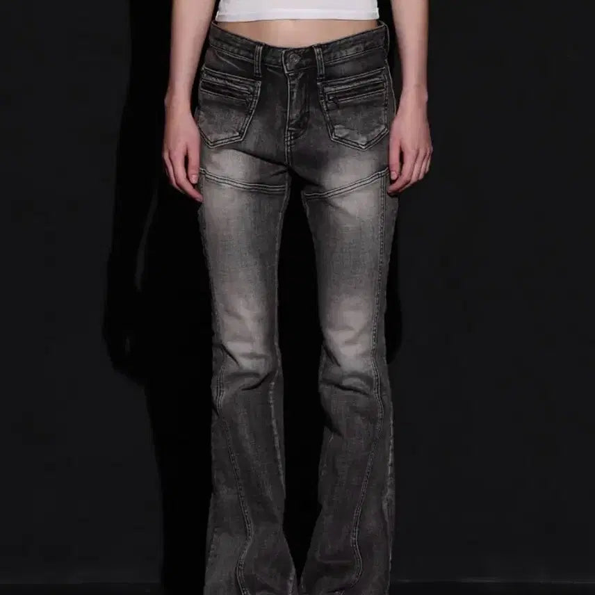 [BUNJANG] Bohemian Seoul Front Pocket Bootcut Jeans L / 보헤미안서울 프론트 포켓 부츠컷 L