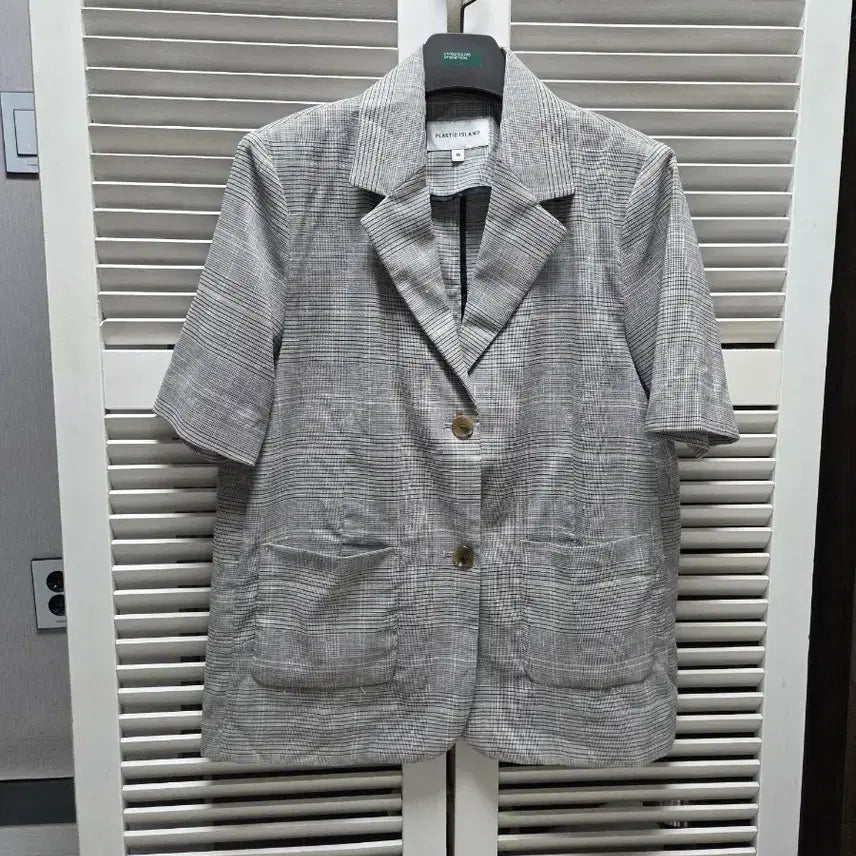 [BUNJANG] Plastic Island Linen Blend Summer Jacket / 플라스틱아일랜드 마혼방  여름자켓