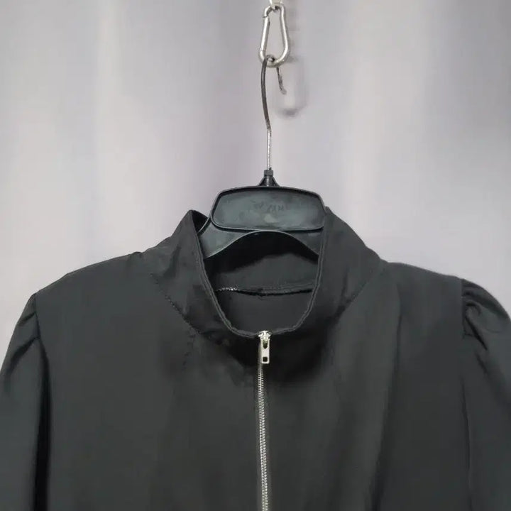 [BUNJANG] Spandex Crop Zip-Up Jacket / 스판 크롭 집업 자켓