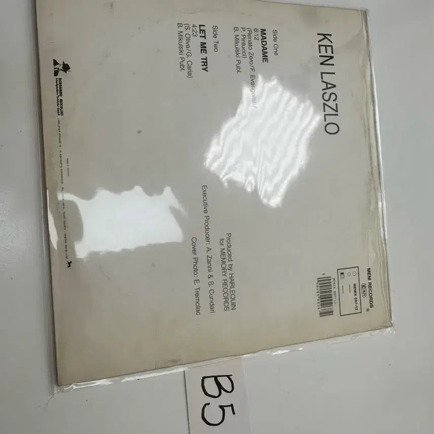 [BUNJANG] Ken Laszlo Madame / Let Me Try 12" Maxi-Single German Import LP / 이탈로 디스코의 거장 Ken Laszlo 독일 수입 희귀 LP 팝니다