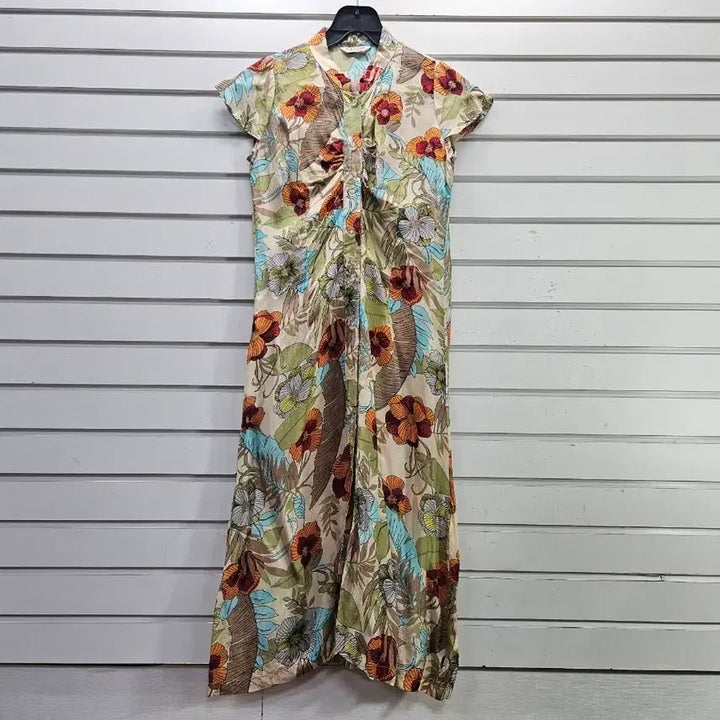 [BUNJANG] Boseom Chagi Cheonsa Flower Long Dress / 풍기인견 플라워  롱원피스 55/보물찾기천사