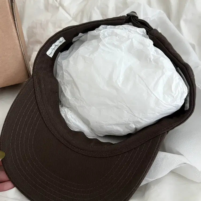 [BUNJANG] TEFSTORES Brown Hat L / 테프스토어즈 모자 브라운 L (1번 1시간 착용) 박스 그대로 있음