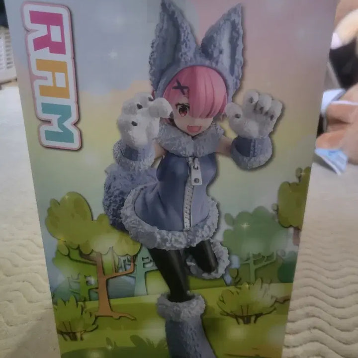 [BUNJANG] FuRyu Re:Zero Ram Figure (Wolf Ver.) / [미개봉] FuRyu Re:제로부터 람 피규어 (늑대ver)