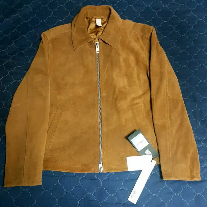 [BUNJANG] SUNFLOWER Vintage Suede Leather Short Jacket Brown / (새상품) 선플라워 23s 소가죽 스웨이드 테일러드 쇼츠자켓 브라운(M)