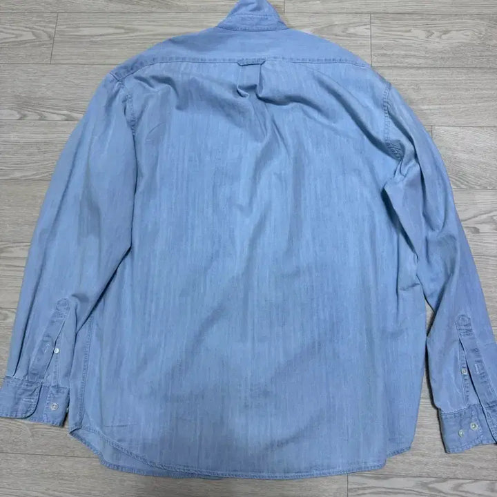[BUNJANG] STAYEDEVERYWHERE Denim Work Shirt Light Blue / [4]스테디에브리웨어 데님 워크 셔츠