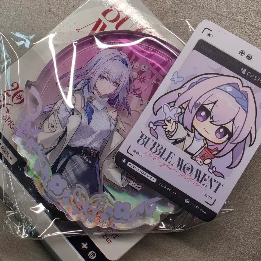 [BUNJANG] Honkai: Star Rail Coca-Cola Collaboration Castoris Goods Acrylic Stand &amp; Photocard Set / 붕괴 스타레일 공차 콜라보 카스토리스