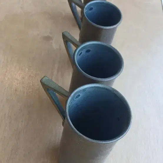 [BUNJANG] Antique Copper Cups Set / 네덜란드 앤틱 동컵ㅡ작은사이즈