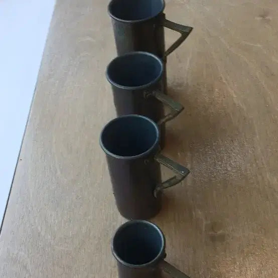 [BUNJANG] Antique Copper Cups Set / 네덜란드 앤틱 동컵ㅡ작은사이즈