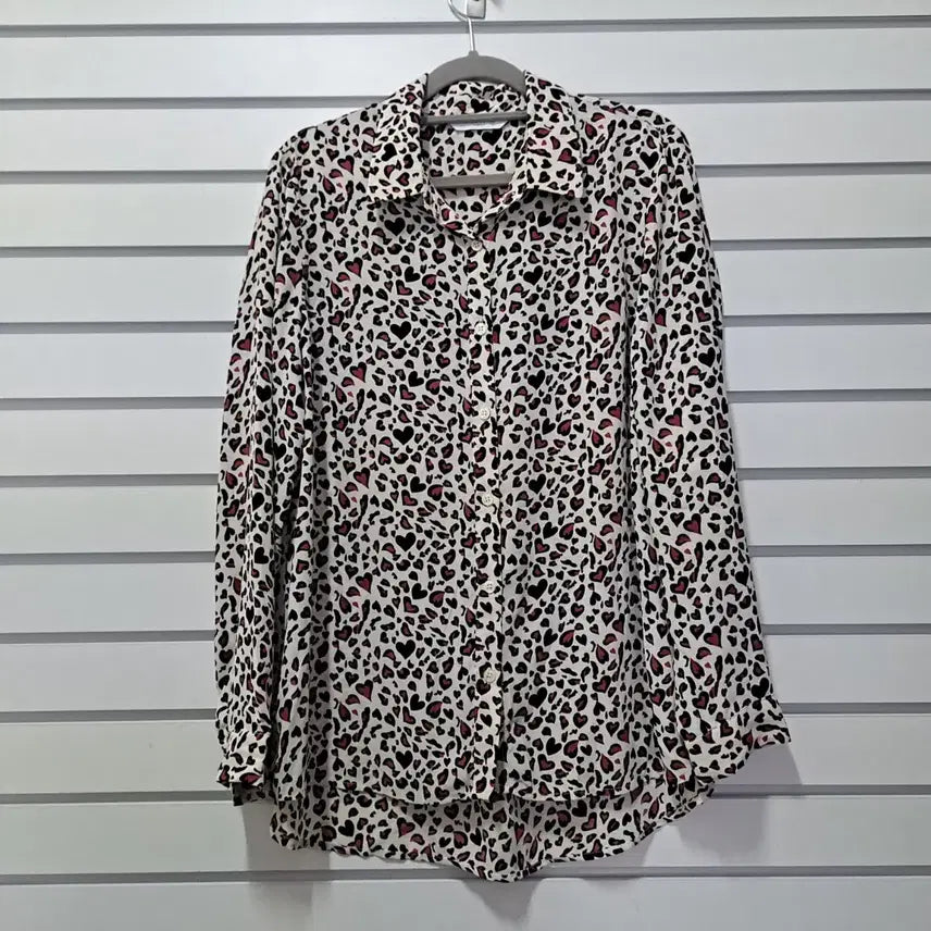 [BUNJANG] Crocodile Pattern Blouse Size 77 / 크로커다일 귀욤패턴 블라우스 77 옷장꾸미기