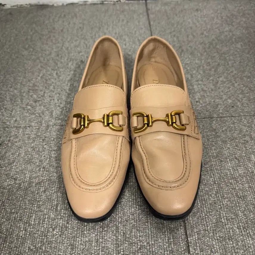 [BUNJANG] Zara Buckle Leather Loafers / (240)자라 버클 레더로퍼