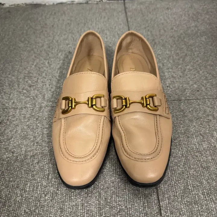 [BUNJANG] Zara Buckle Leather Loafers / (240)자라 버클 레더로퍼
