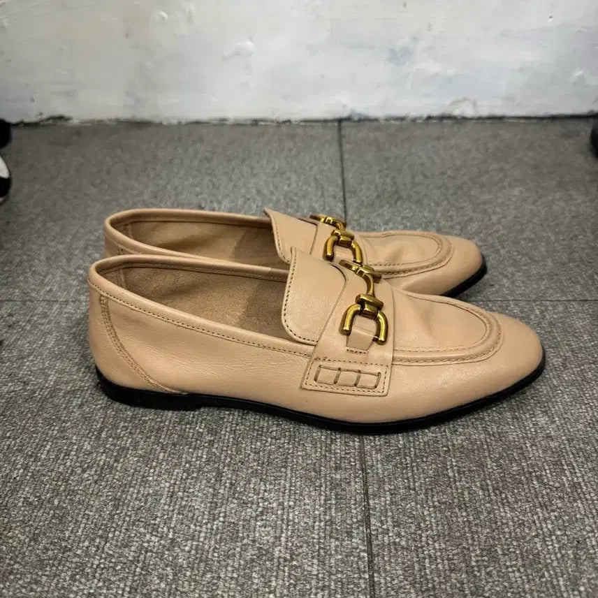 [BUNJANG] Zara Buckle Leather Loafers / (240)자라 버클 레더로퍼