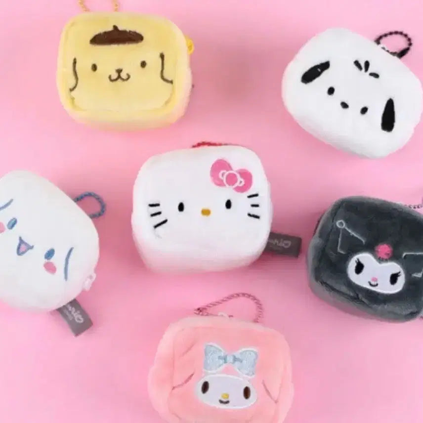 [BUNJANG] Sanrio Pompompurin Mini Square Pouch Keyring / 최저가 // 산리오 미니 스퀘어 파우치 키링 (폼폼푸린)