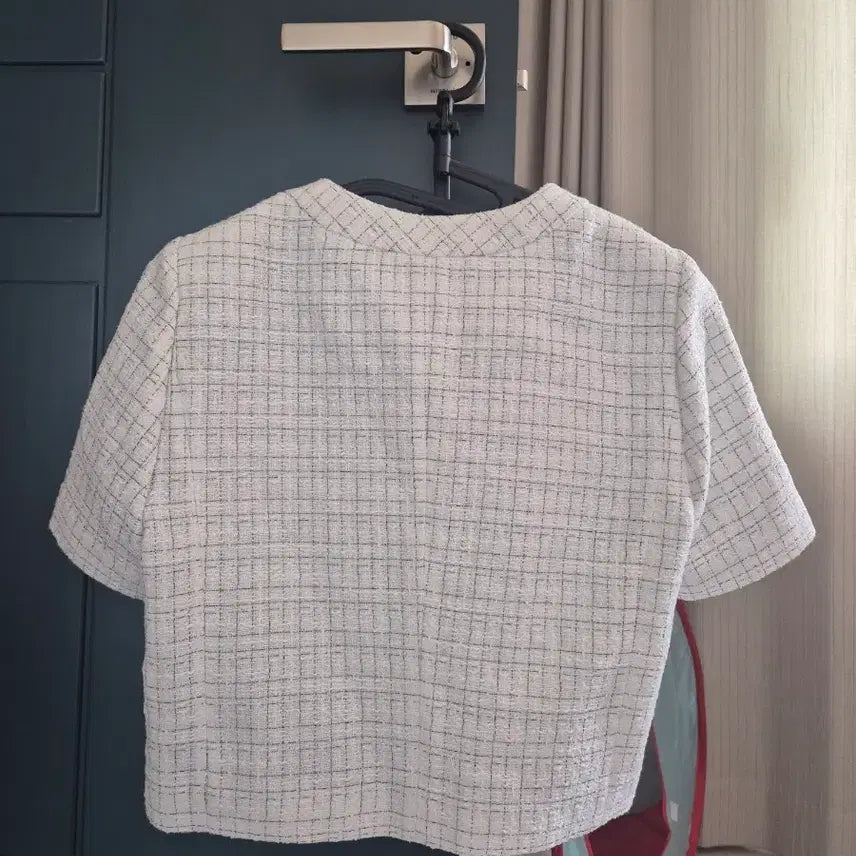 [BUNJANG] MIXXO Tweed Short Sleeve Jacket / 미쏘(MIXXO) 트위드 반팔 자켓 S 착용X