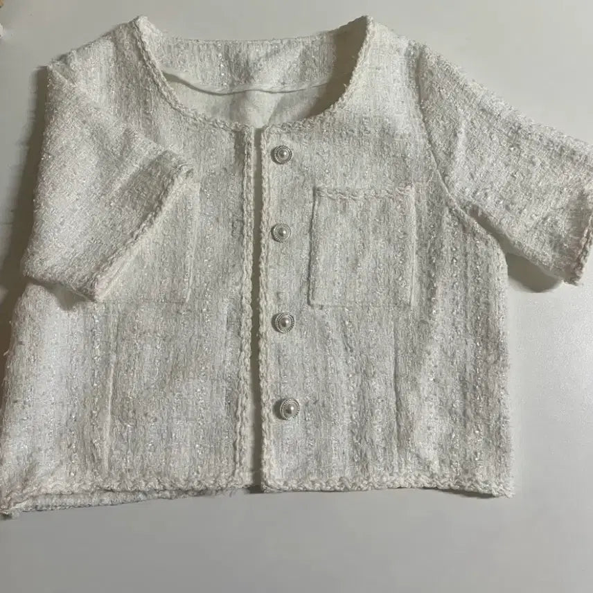 [BUNJANG] COS HM Style Cropped Tweed Jacket / 코스 hm 크롭 숏 트위드 자켓
