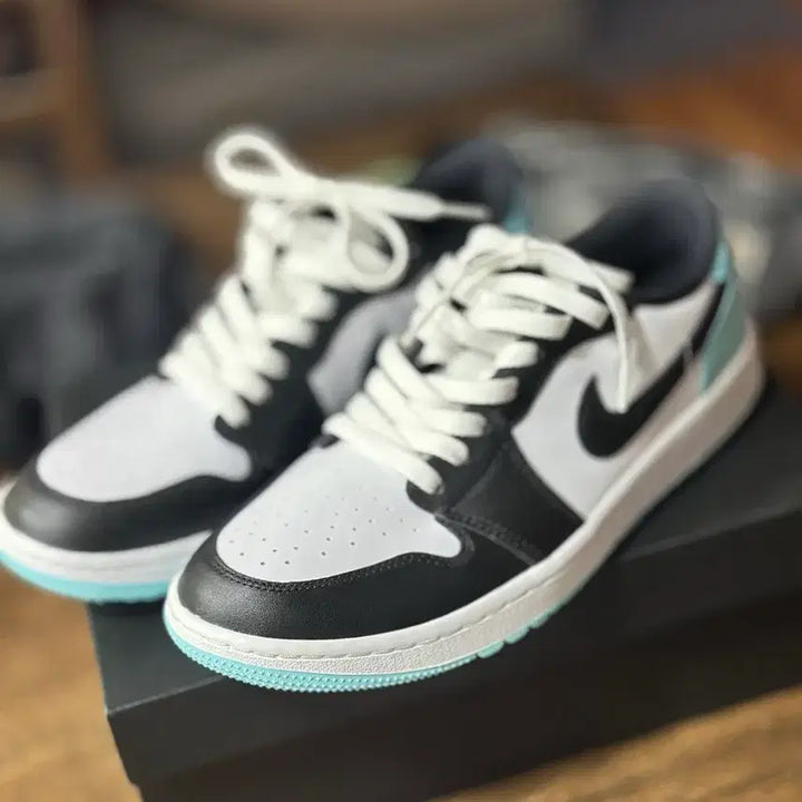 [BUNJANG] Nike Air Jordan 1 Low Golf Black/White Mint / 나이키 에어 조던1 로우 골프 블랙/화이트 민트