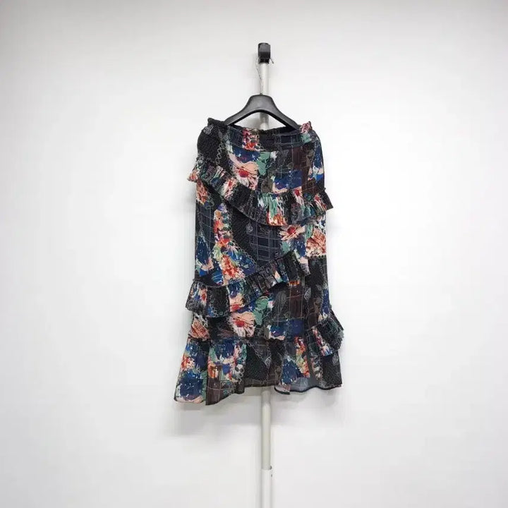 [BUNJANG] TIME ChoonHa Chiffon Kkang Kang Long Skirt / 타임 TIME 춘하 쉬폰 캉캉 롱 스커트 61 33-55