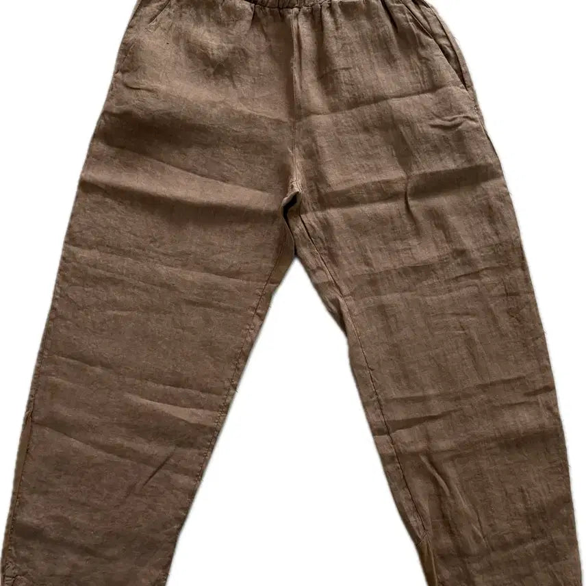 [BUNJANG] Transit Par Such Linen Bending Pants Camel / 트랜짓 린넨 밴딩 팬츠 카멜 44