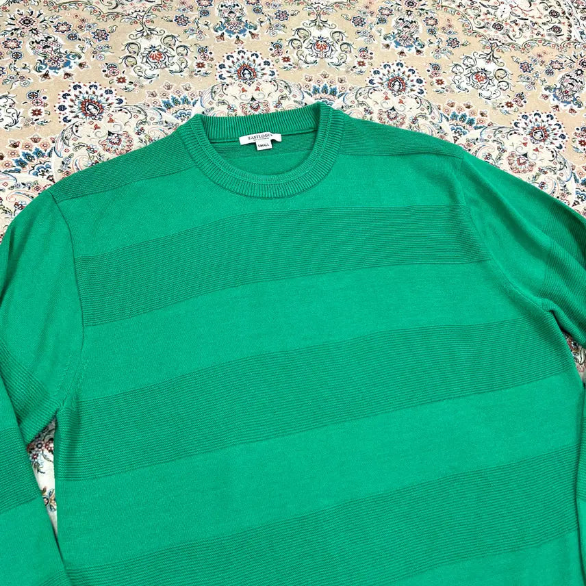 [BUNJANG] Eastlogue Cotton Stripe Border Oversized Sweater / [A+등급 103-105] 이스트로그 코튼 스트라이프 보더 오버핏스웨터