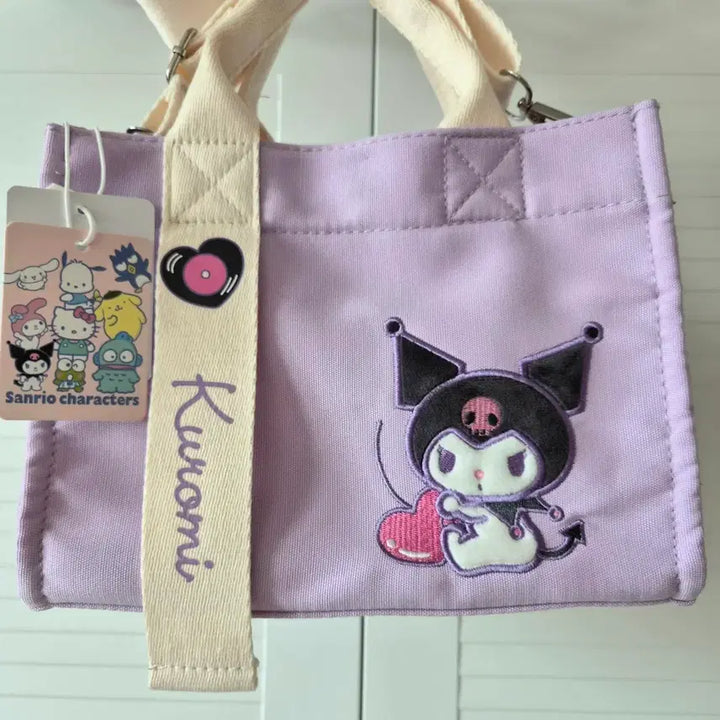 [BUNJANG] Sanrio Kuromi Mini Tote Bag Lavender / 산리오 쿠로미 미니 토트백 라벤더 새상품