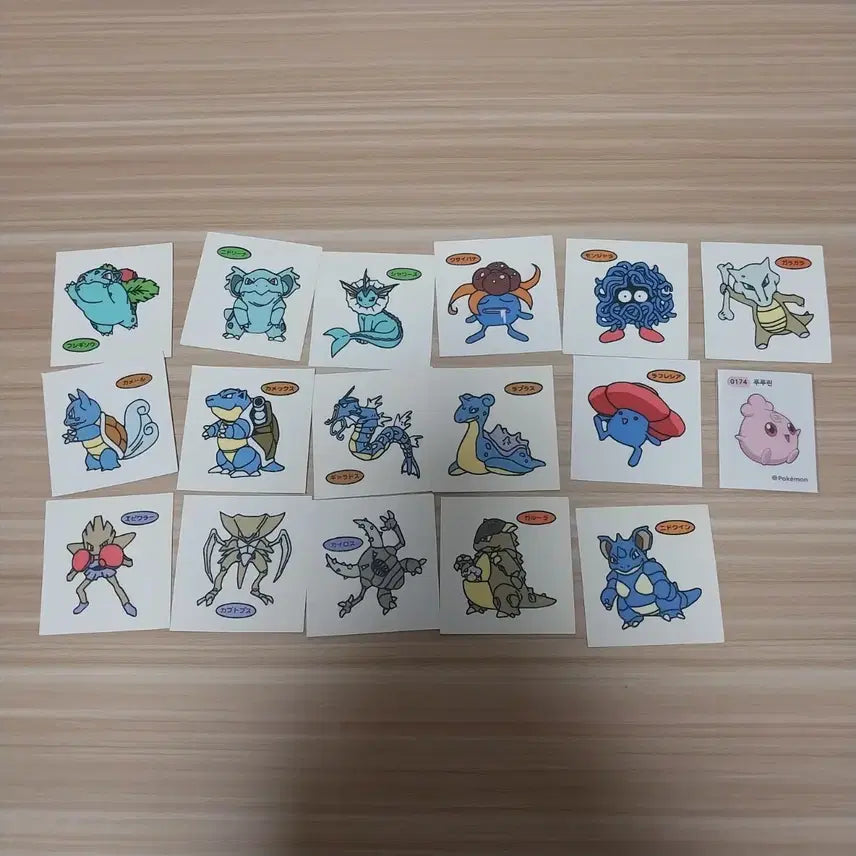 [BUNJANG] Pokemon Japanese King Sticker Bundle Set / 포켓몬 일판 왕띠부씰 일괄 판매