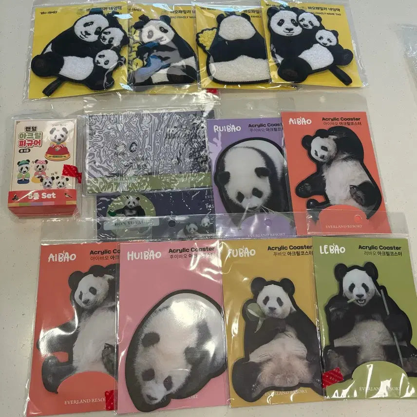 [BUNJANG] Everland Bao Family Bundle Set / 에버랜드 바오패밀리 굿즈 일괄