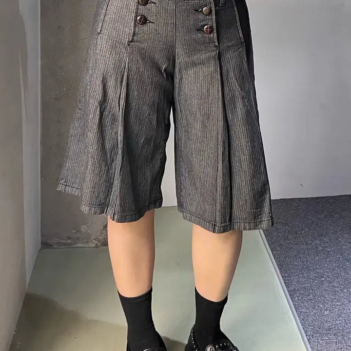 [BUNJANG] Double Pleats Shorts / Style 더블 플리츠 쇼츠