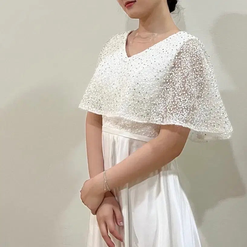 [BUNJANG] White Performance Dress / 화이트 연주복 드레스