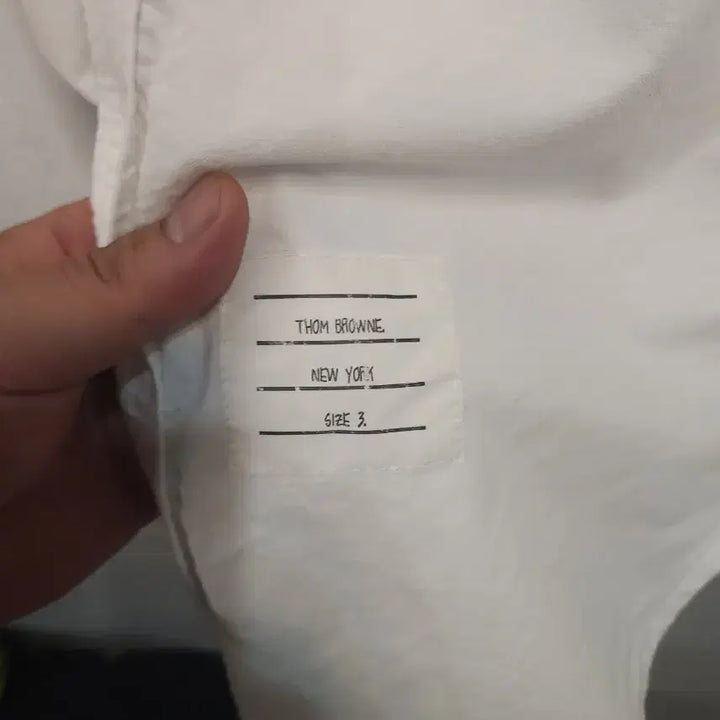 [BUNJANG] Thom Browne White Oxford Shirt / 톰브라운 화이트 옥스포드 셔츠 남방