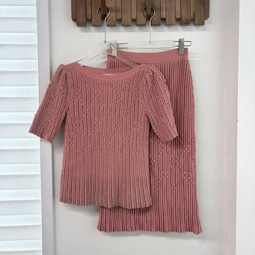 [SOLD OUT] 미샤 로즈핑크 셋업 투피스