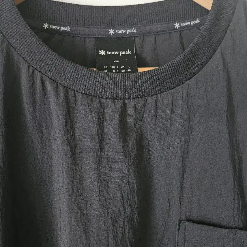 [BUNJANG] Snow Peak Black Pocket T-Shirt / 스노우피크 블랙 포켓 반팔 티셔츠