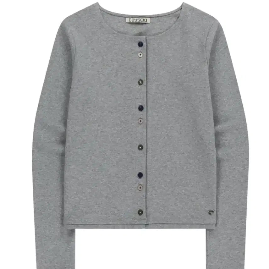 [BUNJANG] KOSEIO Row Edge Cardigan Melange Grey / 코이세이오 로우엣지 가디건 멜란지 그레이