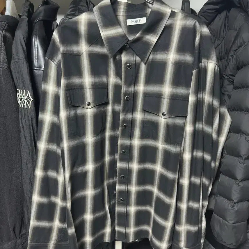 [BUNJANG] Noise Western Checkered Shirt / 노이스 웨스턴 체크 셔츠