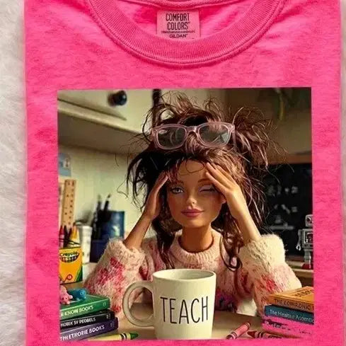 [BUNJANG] Comfort Colors Pink T-Shirt / 컴포트 컬러 핑크 티셔츠 수입