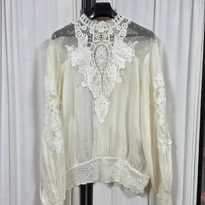 [BUNJANG] Jessi New York Lace Blouse / 제시뉴욕레이스블라우스(free)