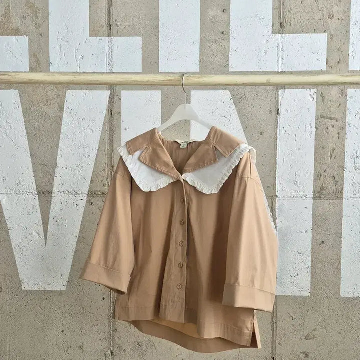 [BUNJANG] Majolie Fit Collar Frill Blouse / Majolie 루즈핏 카라 프릴 블라우스