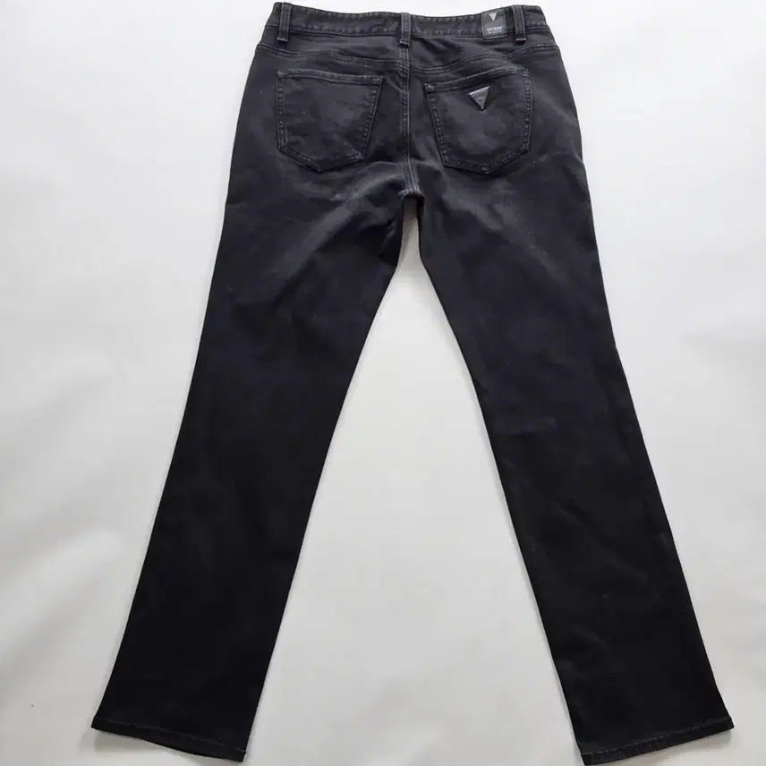 [BUNJANG] Guess Slim Straight Black Denim Jeans Size 32 / 게스 청바지 슬림 일자 흑청 스판 데님 사이즈32 R5585