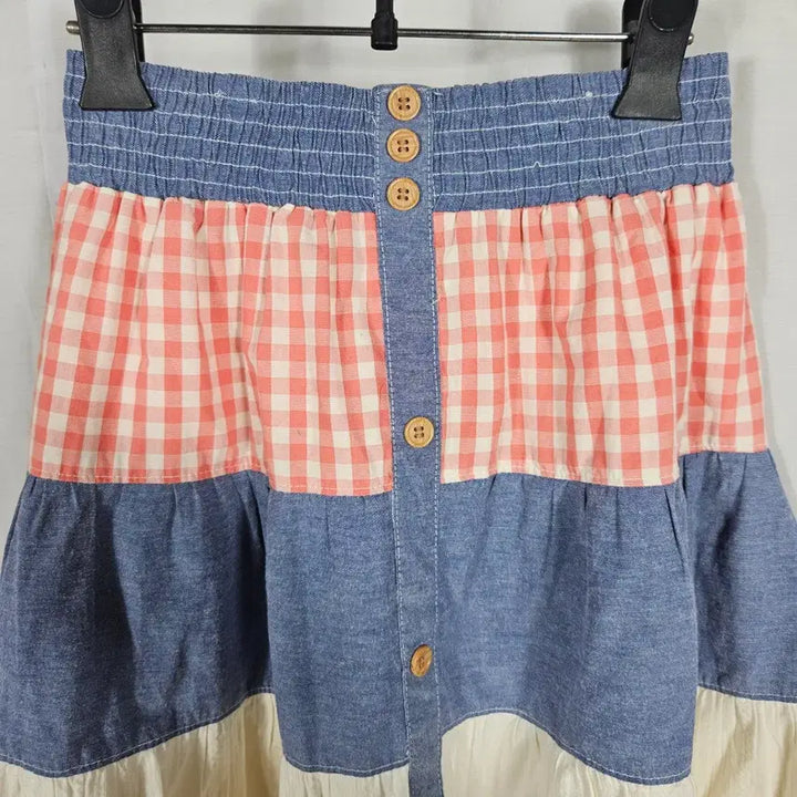 [SOLD OUT] 일본주니어 패치워크 스커트150